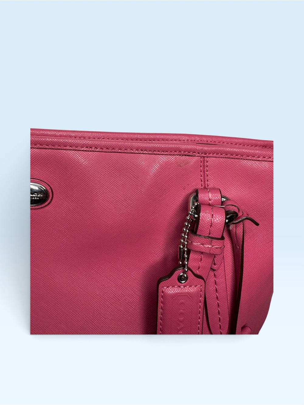Coach Peyton Saffiano Leather Zip Top Tote - Picture 4 of 12